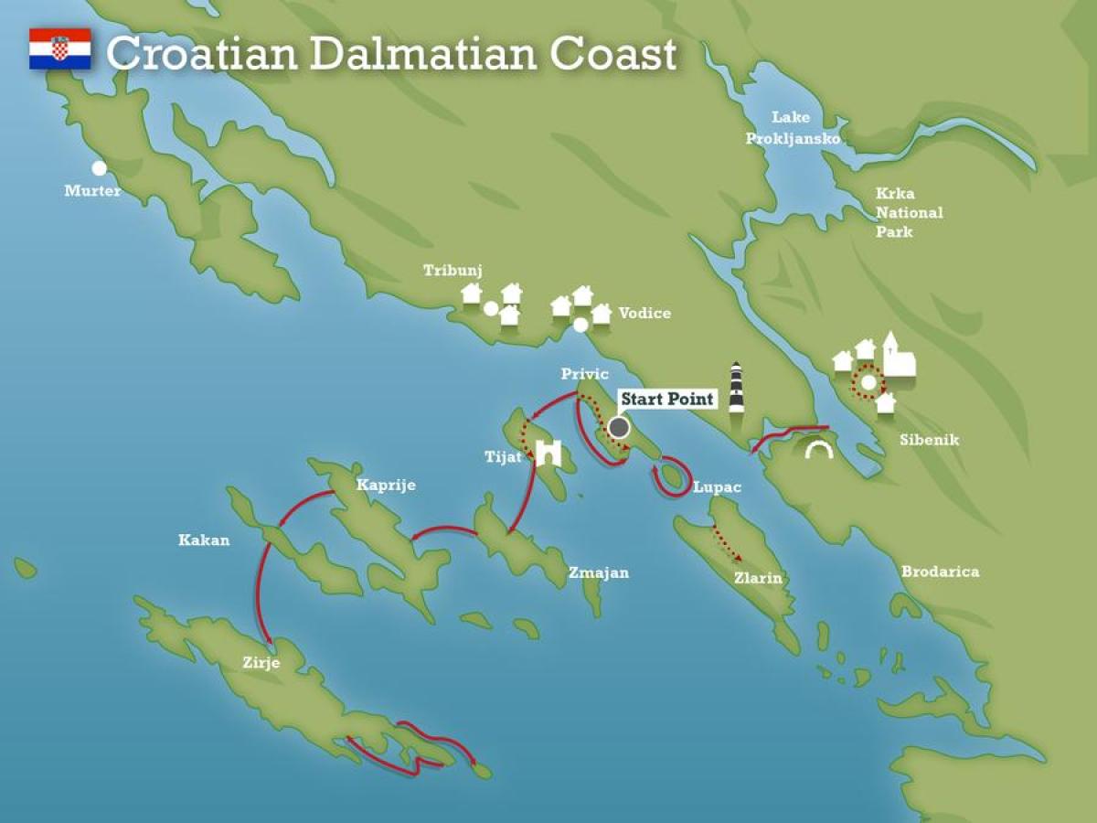 adriatic coast kroatia kart