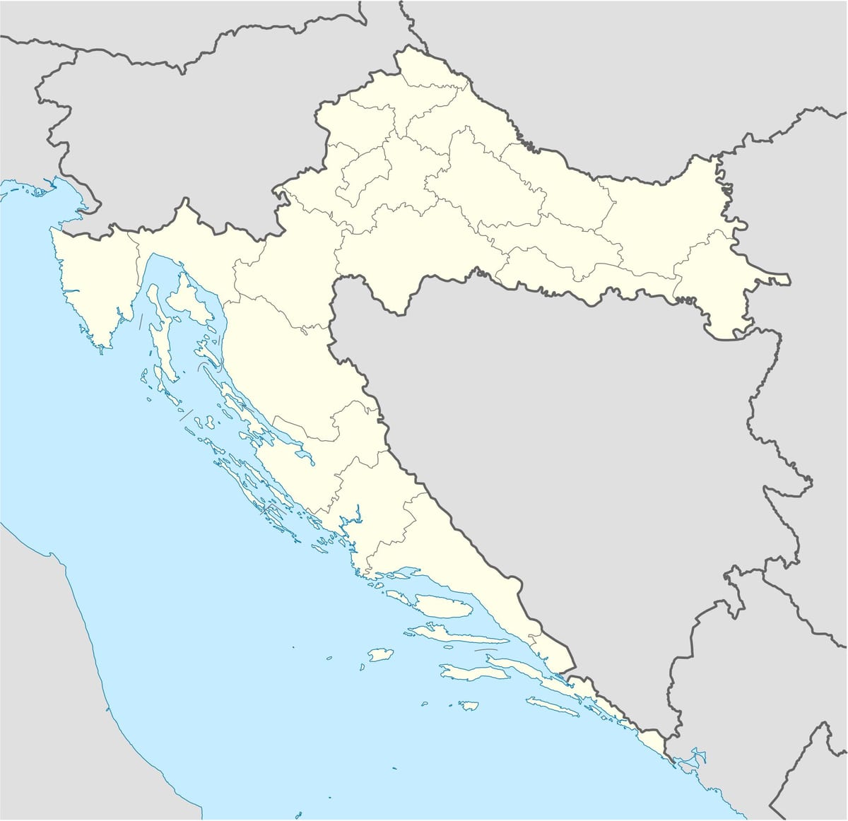 kart over kroatia offline