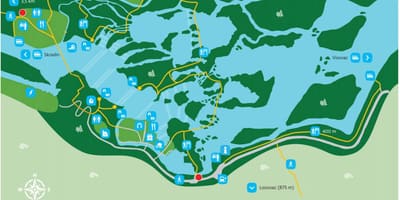 Krka nasjonalpark kroatia kart
