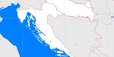 Skissere kart over kroatia