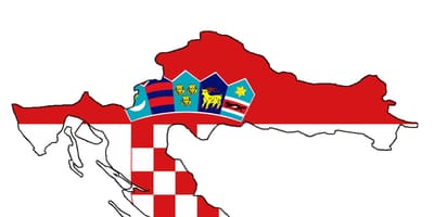 Kroatia kart flagg