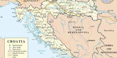 Kjøring kart over kroatia