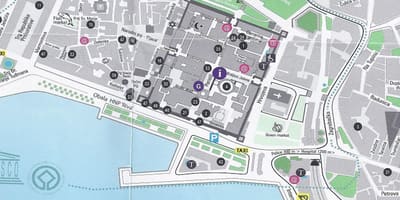Street map, split, kroatia