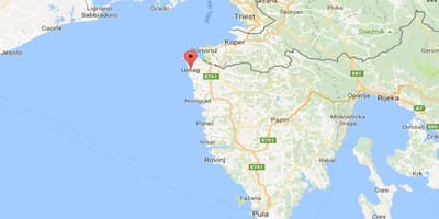 Kart av umag, kroatia